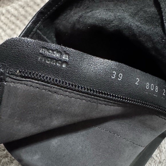 Arche Ninote ankle boot 39 (8) shoes Baryky bootie neutral gray embossed leather - Picture 6 of 8